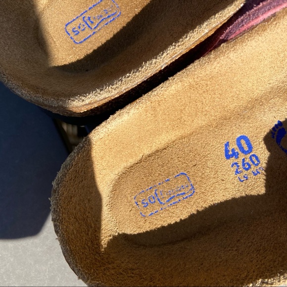 BIRKENSTOCK mauve lugano slides - Picture 4 of 5